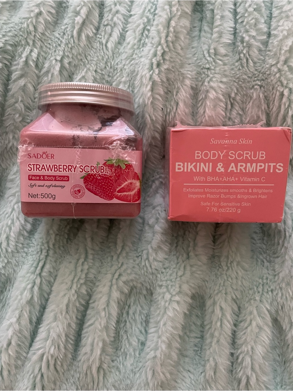 Strawberry Face & Body Scrub - Pink